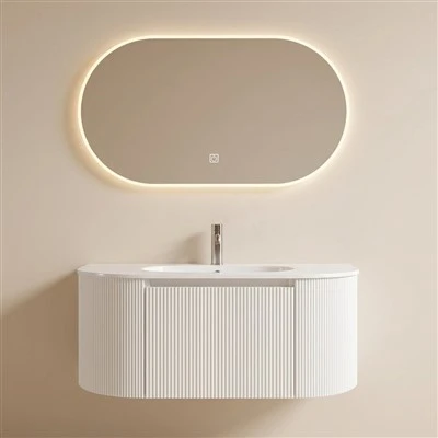 Овальное зеркало ПВХ туалетный столик